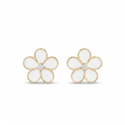 Kids Flower Diamond Studs