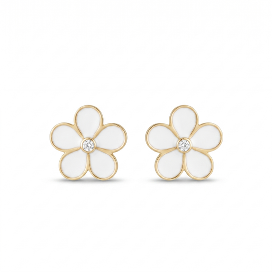Kids Flower Diamond Studs
