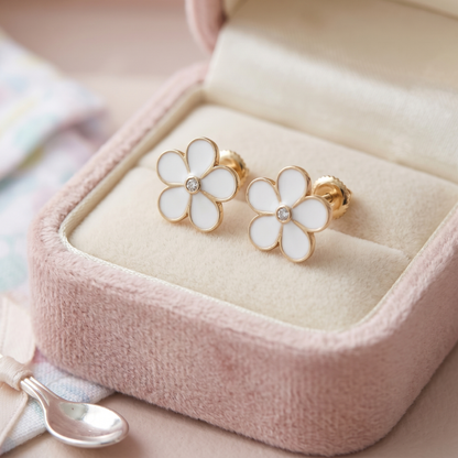 Kids Flower Diamond Studs