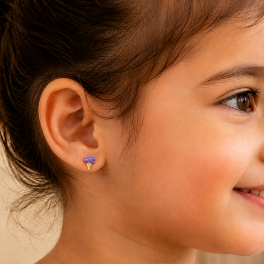 Kids Ice Cream Stud Earrings