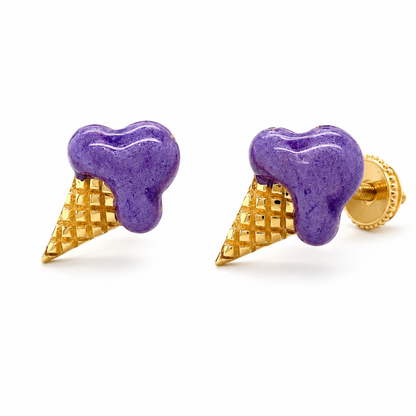 Kids Ice Cream Stud Earrings