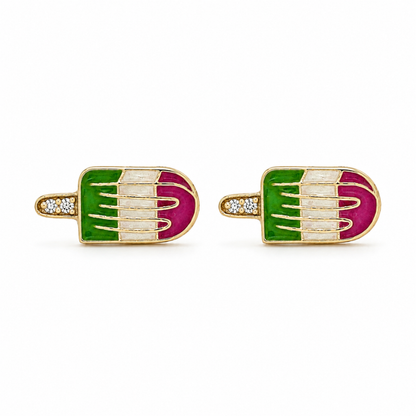Kids Ice Cream Candy Diamond Stud Earrings