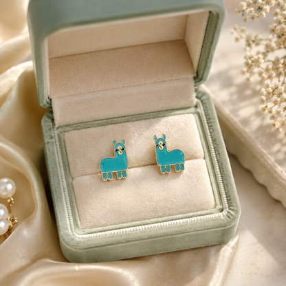 Kids Llama Stud Earrings