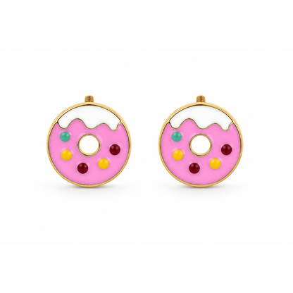 Kids Donut Stud Earrings