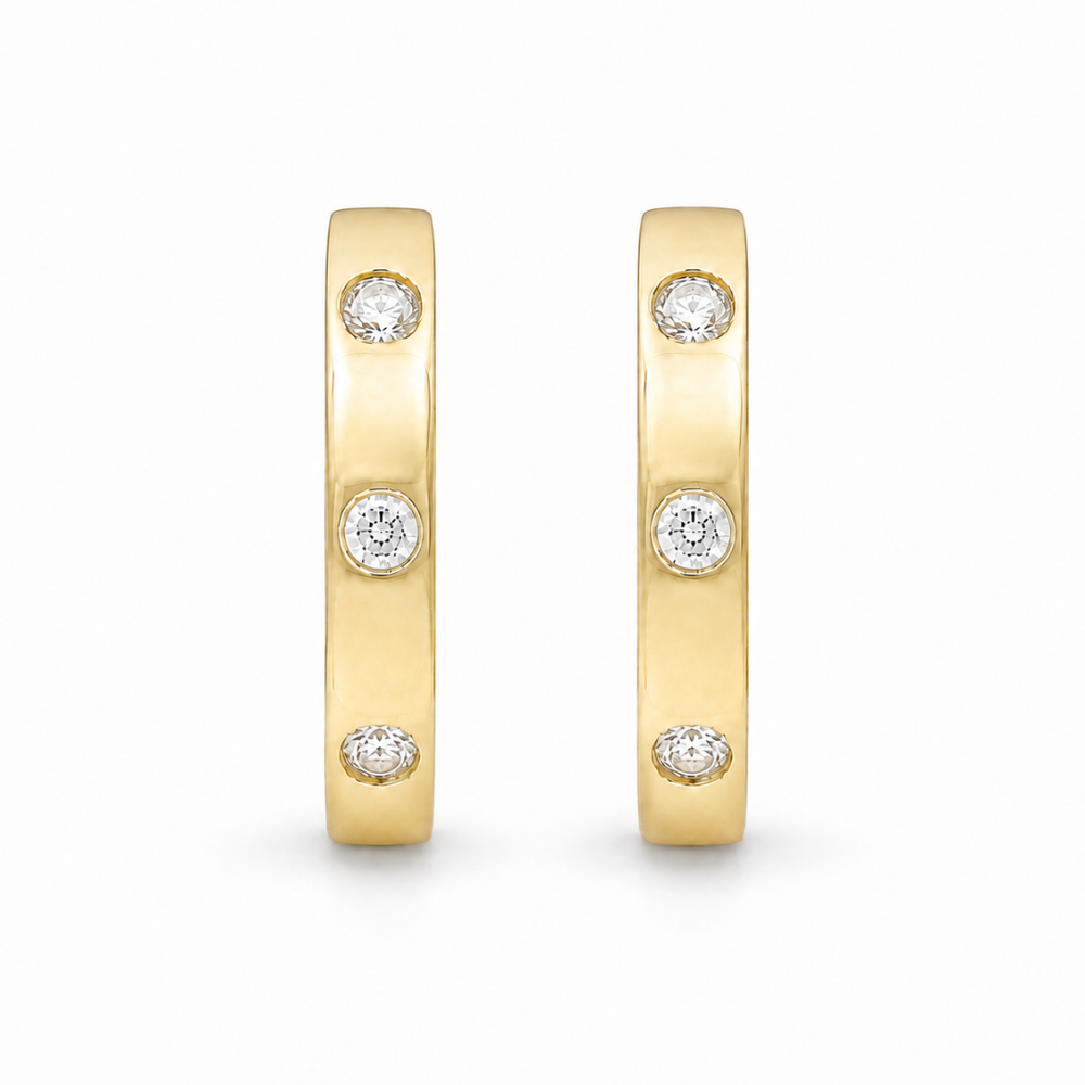 Diamond Huggie Kids Earrings