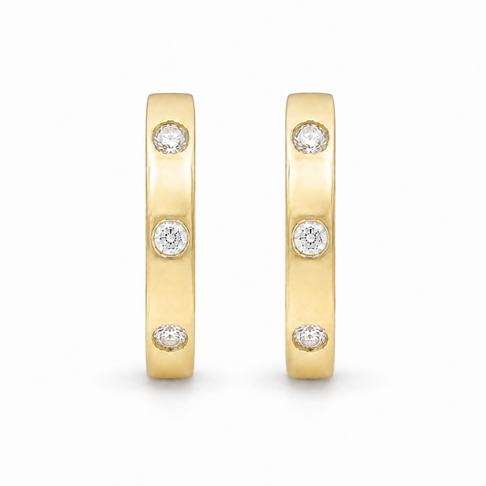 Diamond Huggie Kids Earrings