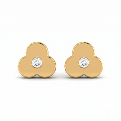 Kids Blossom Diamond Stud Earrings