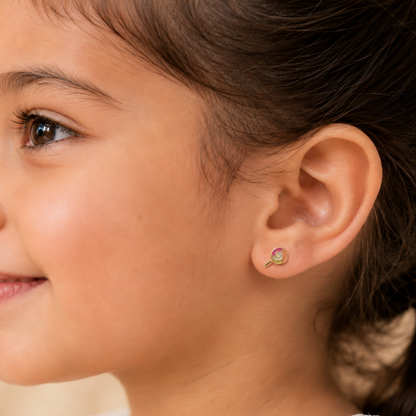 Kids Lollipop Diamond Stud Earrings