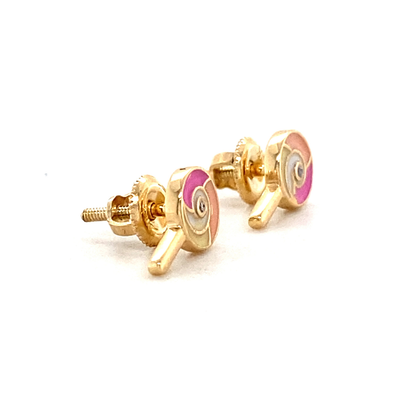 Kids Lollipop Diamond Stud Earrings