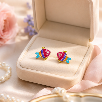 Kids Fish Diamond Studs