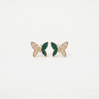 Kids Butterfly Diamond Earrings