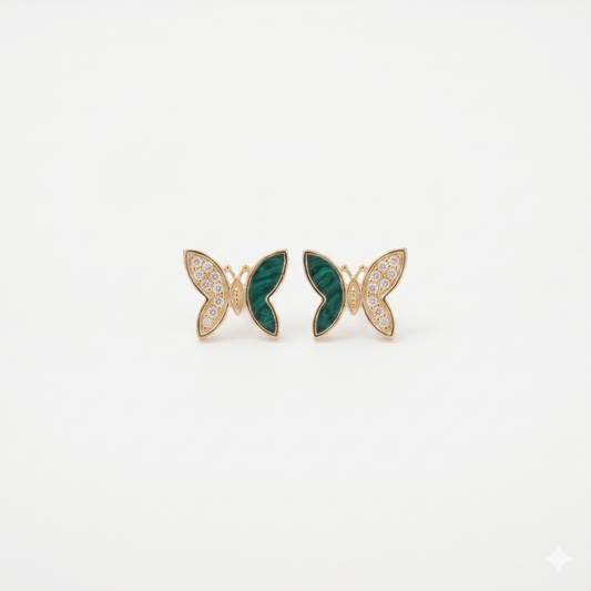 Kids Butterfly Diamond Earrings
