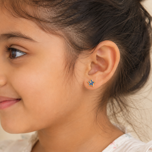 Star Diamond Kids Earrings