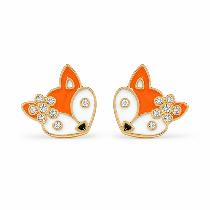Fox Diamond Kids Stud Earrings