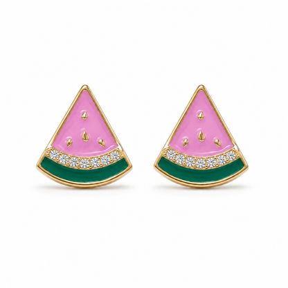 Kids Watermelon Diamond Earrings