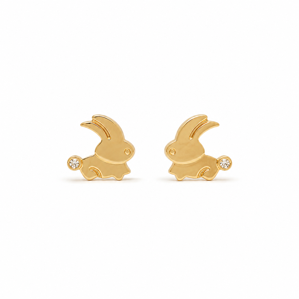 Kids Bunny Diamond Earrings