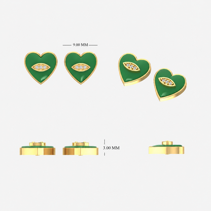 Kids Heart Earrings