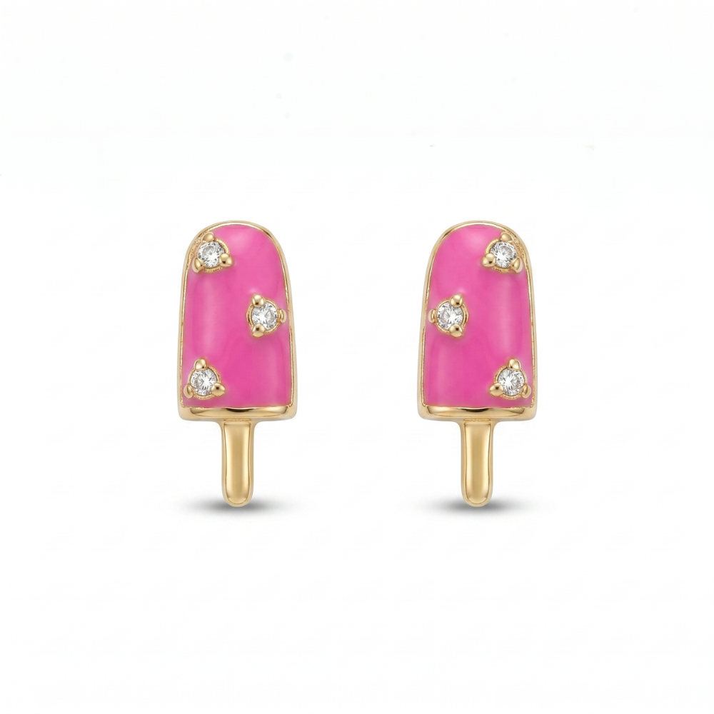 Kids Popsicle Diamond Earrings