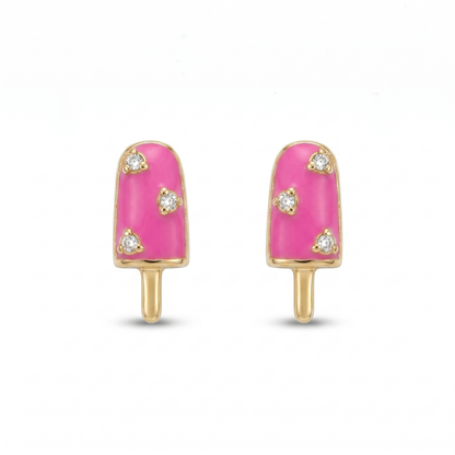 Kids Popsicle Diamond Earrings
