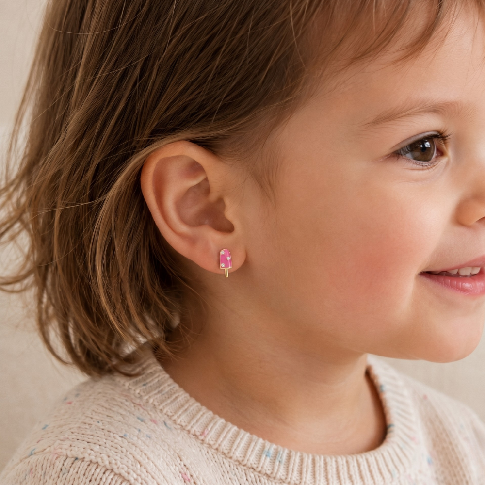 Kids Popsicle Diamond Earrings
