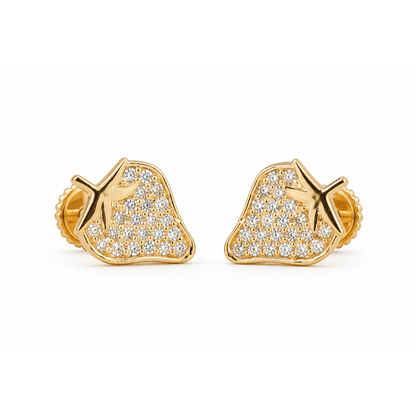 Kids Strawberry Diamond Fruit Studs
