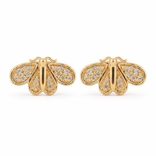 Bee Diamond Kids Earrings