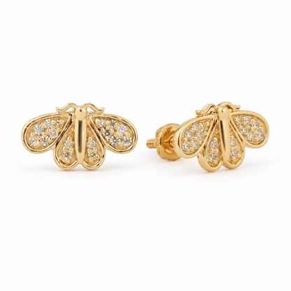 Bee Diamond Kids Earrings