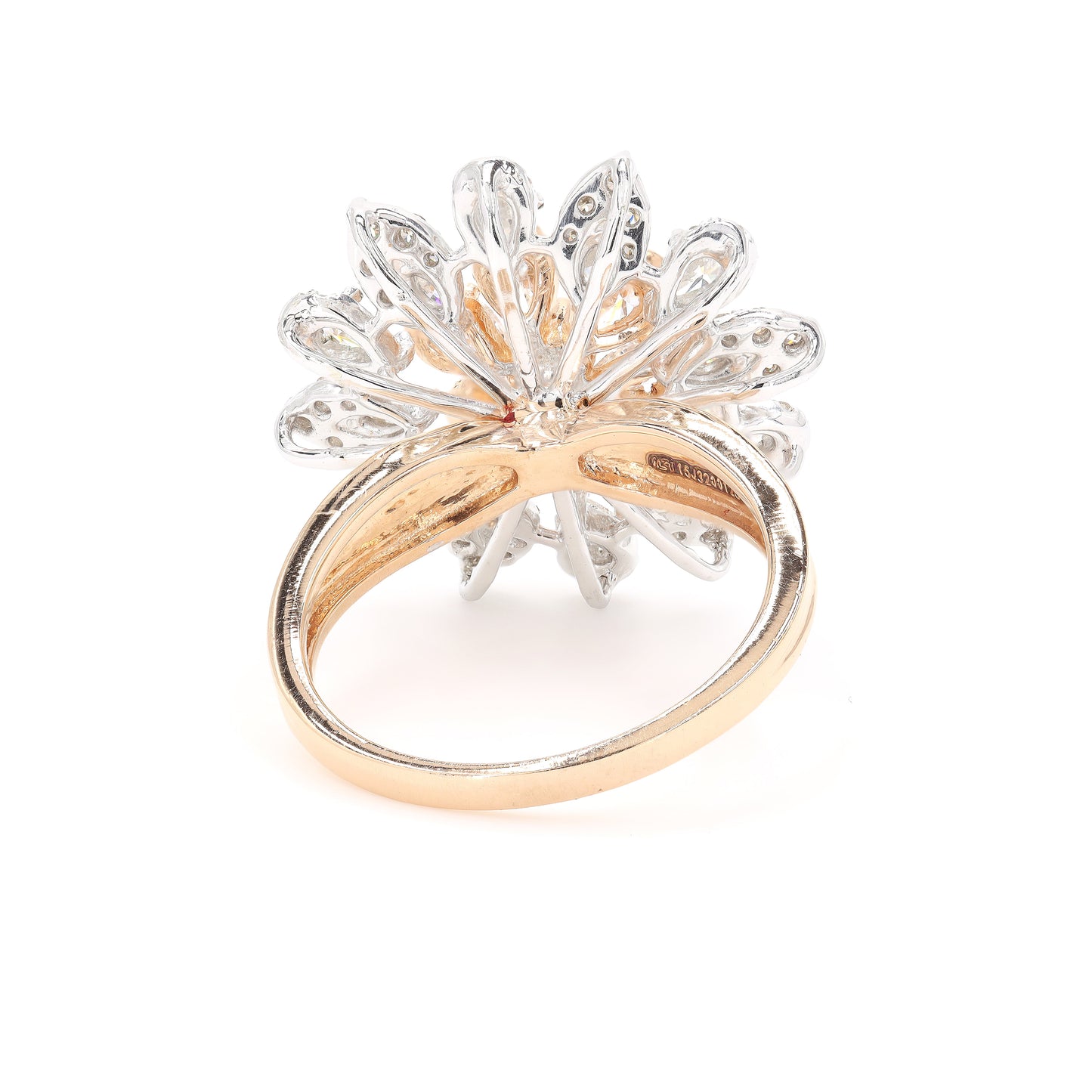 Flower Natural Diamond Ring
