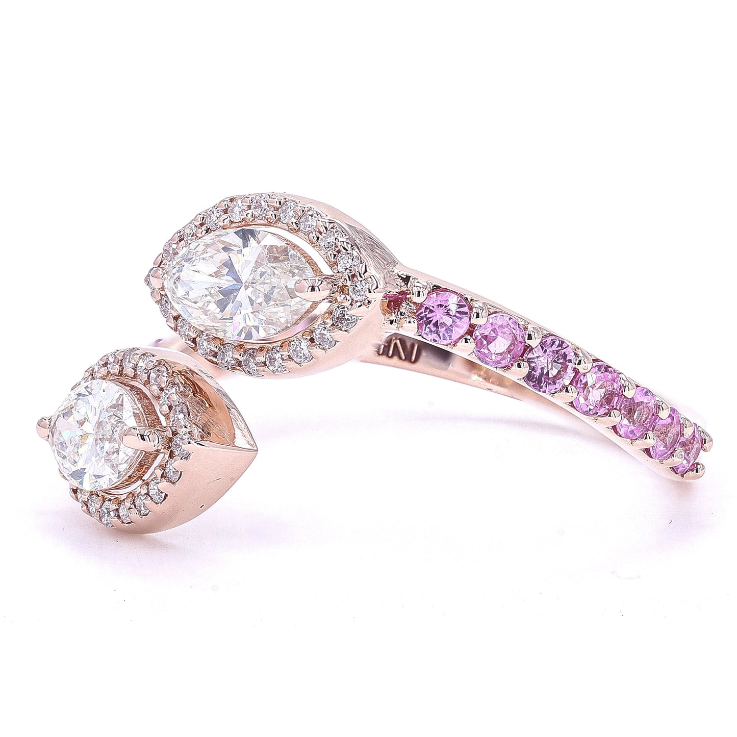 Toi Et Moi Marquise Diamond Ring