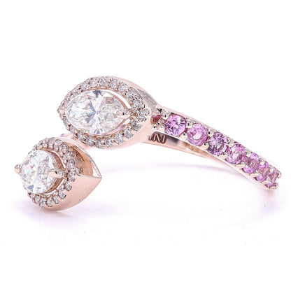 Toi Et Moi Marquise Diamond Ring
