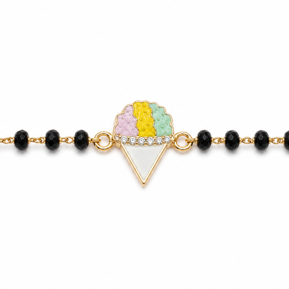 14k gold ice cream kids nazariya with colourful detail