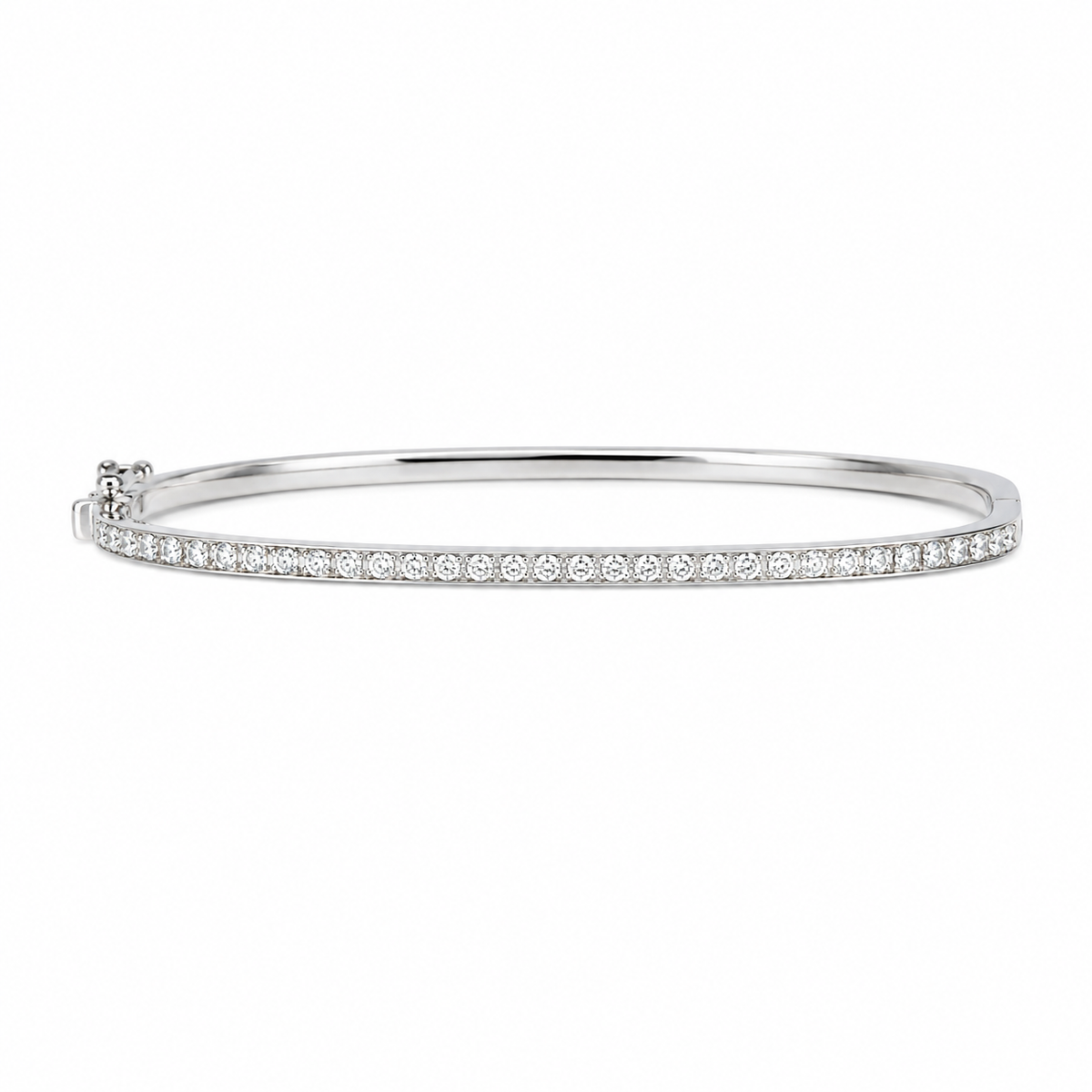 Slim Pavé Diamond Eternity Bracelet - LBR1PMKW