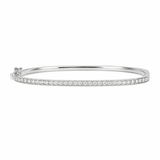 Slim Pavé Diamond Eternity Bracelet - LBR1PMKW