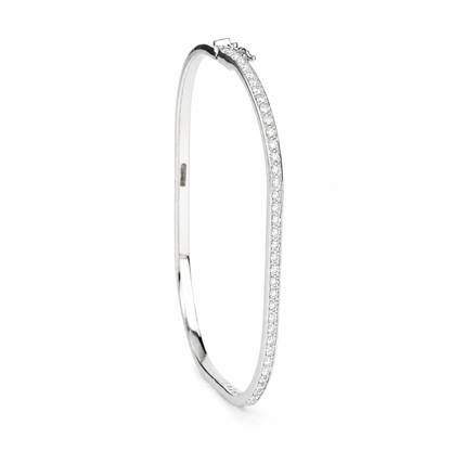 Slim Pavé Diamond Eternity Bracelet - LBR1PMKW