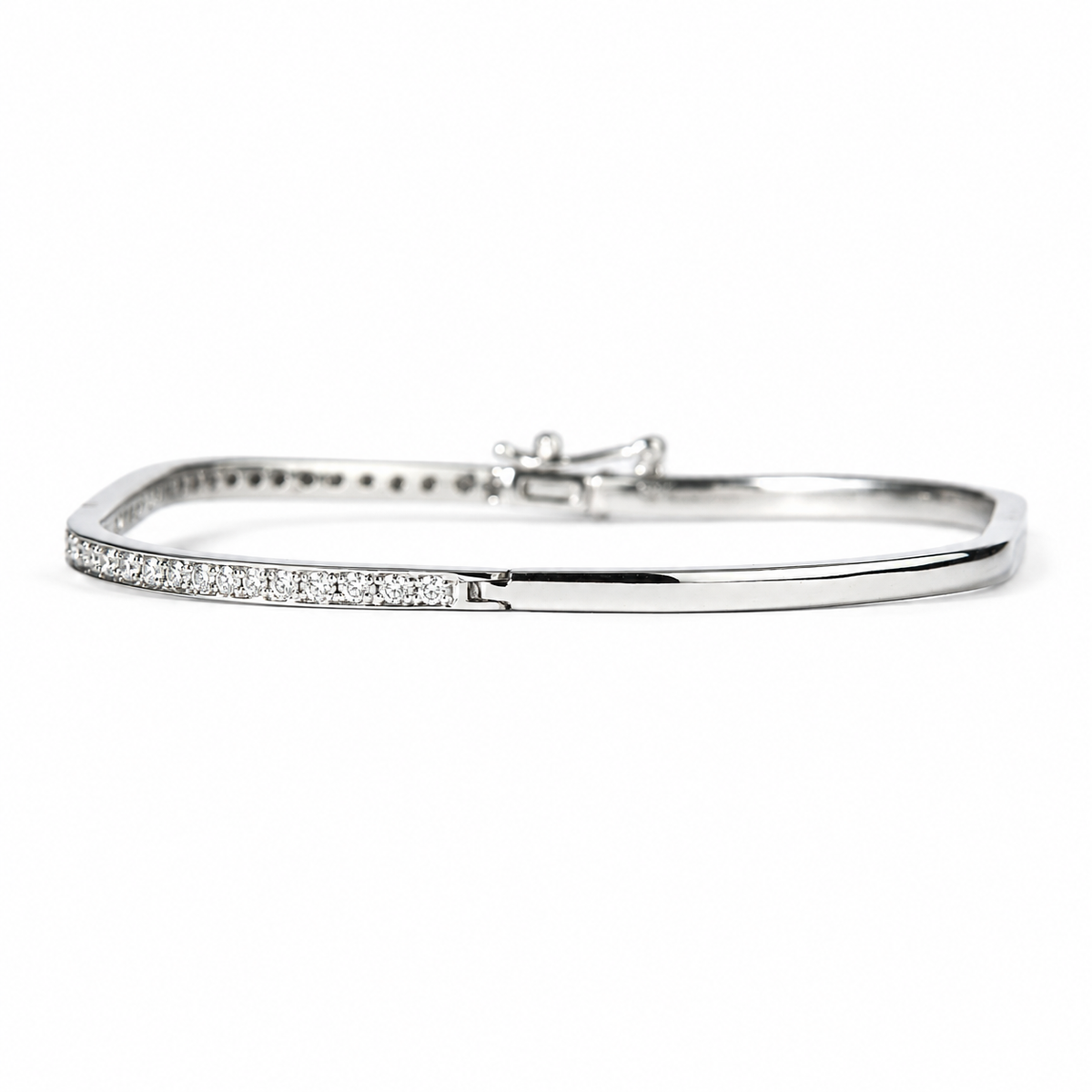 Slim Pavé Diamond Eternity Bracelet - LBR1PMKW
