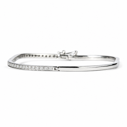 Slim Pavé Diamond Eternity Bracelet - LBR1PMKW