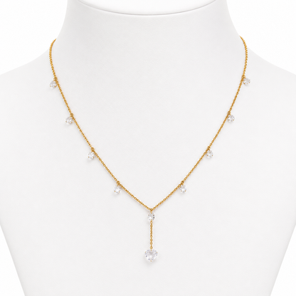 Rose-Cut Diamond Y-Drop Necklace - N5146