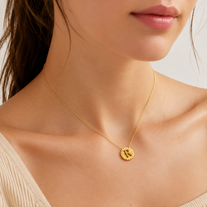 Personalized Initial Medallion Necklace