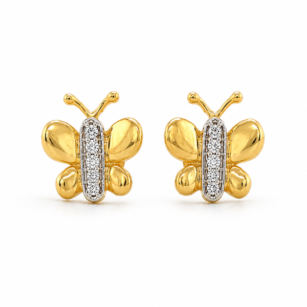 Butterfly Diamond Studs