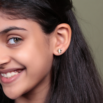 Kids Butterfly Diamond Sparkle Studs