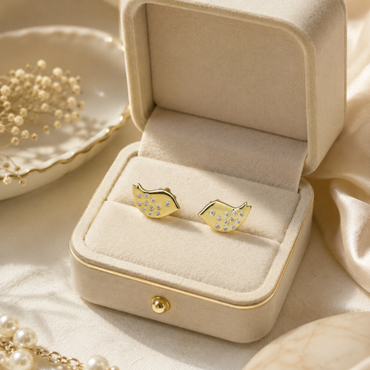 Kids Bird Diamond Stud Earrings