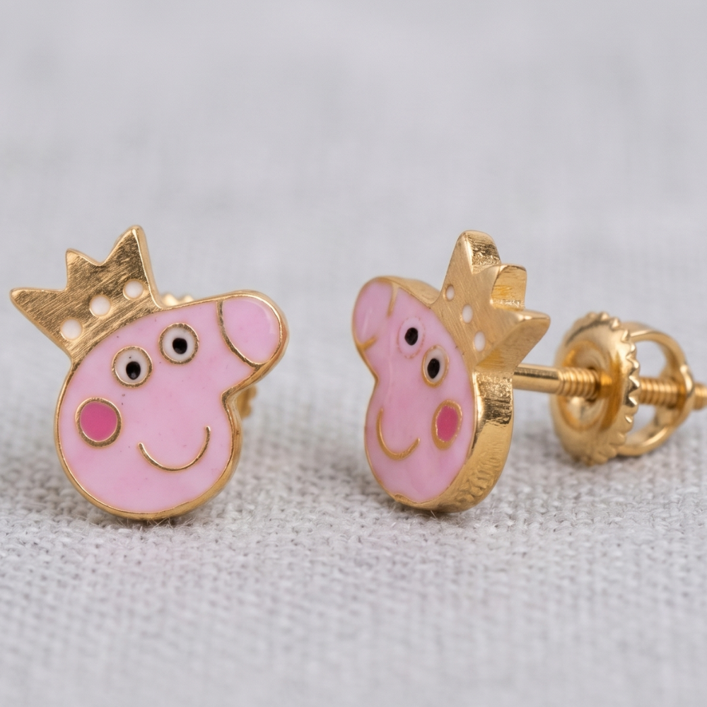 Kids Peppa Pig Stud Earrings