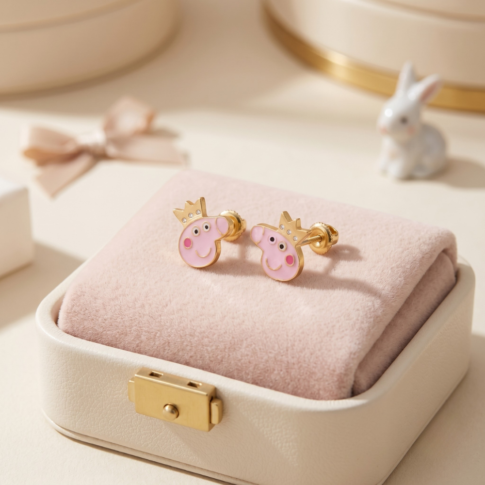 Kids Peppa Pig Stud Earrings