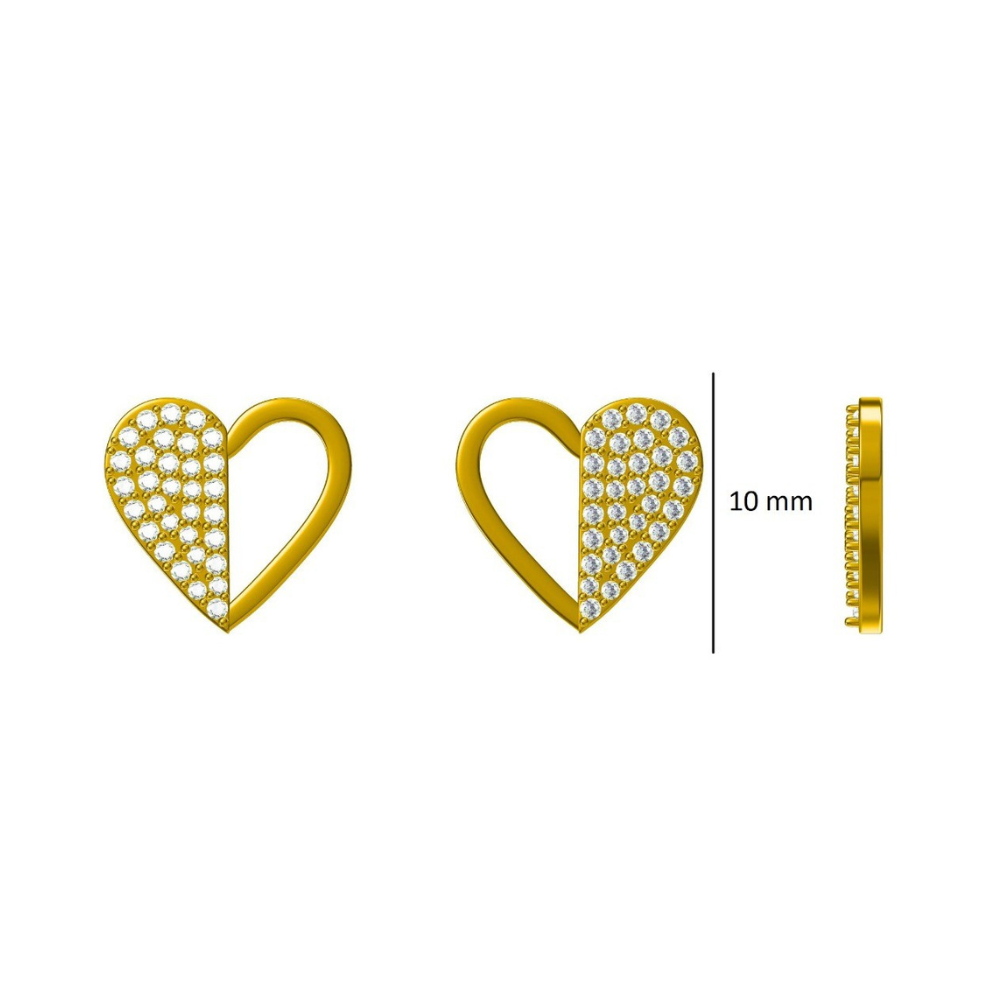 Kids Sweetheart Diamond Studs