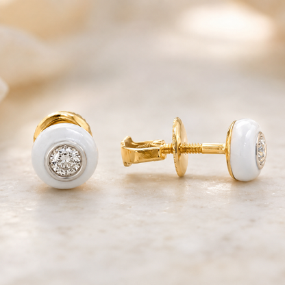 Kids Diamond Stud Earrings