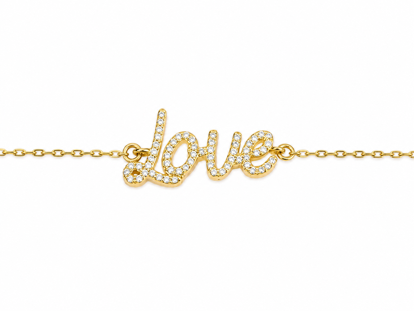 Love Script Diamond Bracelet - SJKJP535