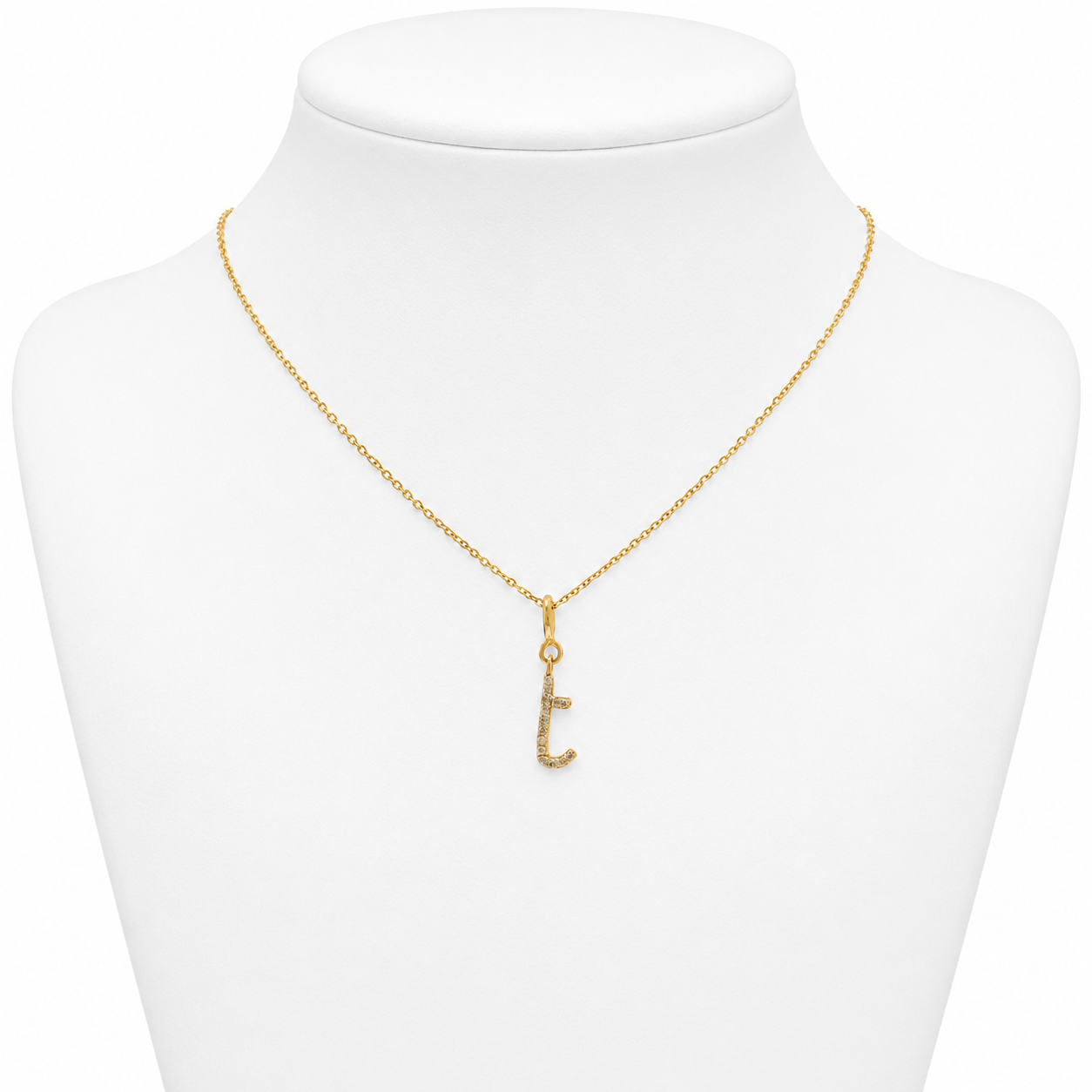 Personalised Initial Diamond Charm Pendant - SJKJP716,717,719,718,722,723