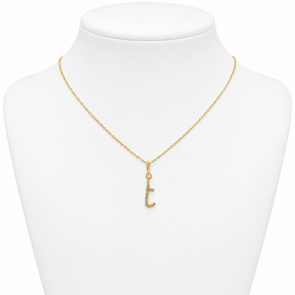 Personalised Initial Diamond Charm Pendant - SJKJP716,717,719,718,722,723
