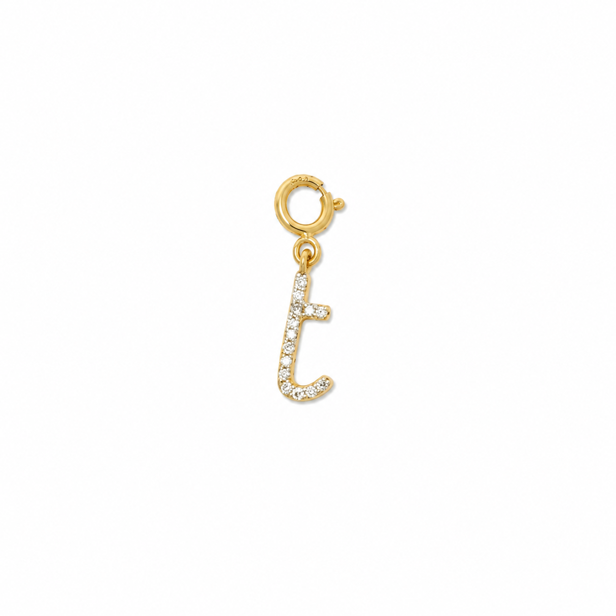 Personalised Initial Diamond Charm Pendant - SJKJP716,717,719,718,722,723