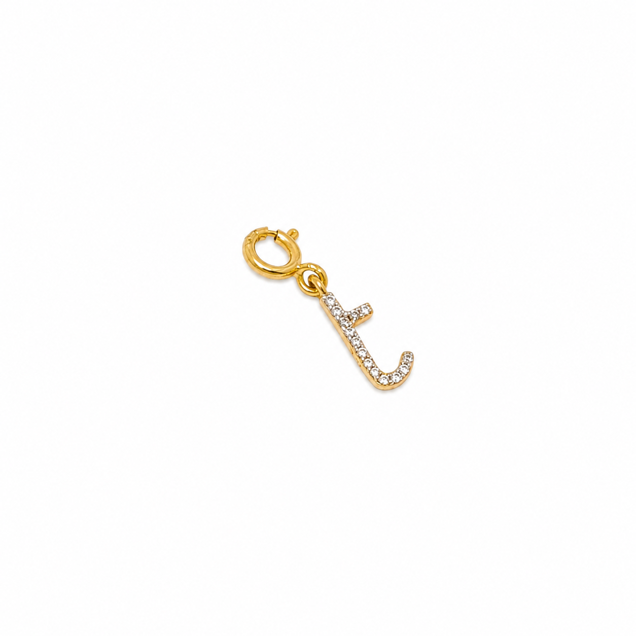 Personalised Initial Diamond Charm Pendant - SJKJP716,717,719,718,722,723